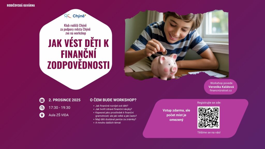 Jak vést děti k finanční zodpovědnosti - workshop